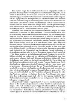 Image of the Page - 15 - in Lernprozesse über die Lebensspanne - Bildung erforschen, gestalten und nachhaltig fördern