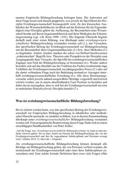 Image of the Page - 22 - in Lernprozesse über die Lebensspanne - Bildung erforschen, gestalten und nachhaltig fördern
