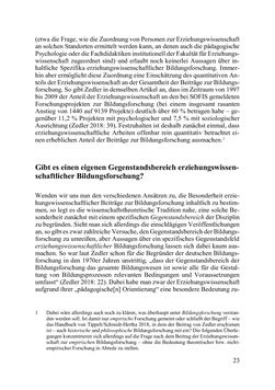 Image of the Page - 23 - in Lernprozesse über die Lebensspanne - Bildung erforschen, gestalten und nachhaltig fördern