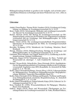 Bild der Seite - 34 - in Lernprozesse über die Lebensspanne - Bildung erforschen, gestalten und nachhaltig fördern