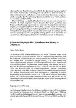 Bild der Seite - 54 - in Lernprozesse über die Lebensspanne - Bildung erforschen, gestalten und nachhaltig fördern