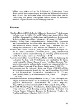Image of the Page - 63 - in Lernprozesse über die Lebensspanne - Bildung erforschen, gestalten und nachhaltig fördern