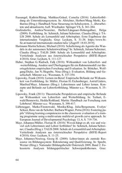 Image of the Page - 64 - in Lernprozesse über die Lebensspanne - Bildung erforschen, gestalten und nachhaltig fördern