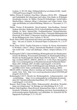 Image of the Page - 65 - in Lernprozesse über die Lebensspanne - Bildung erforschen, gestalten und nachhaltig fördern