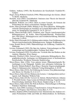 Bild der Seite - 81 - in Lernprozesse über die Lebensspanne - Bildung erforschen, gestalten und nachhaltig fördern