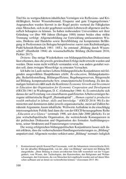 Bild der Seite - 100 - in Lernprozesse über die Lebensspanne - Bildung erforschen, gestalten und nachhaltig fördern