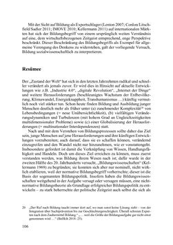 Image of the Page - 106 - in Lernprozesse über die Lebensspanne - Bildung erforschen, gestalten und nachhaltig fördern