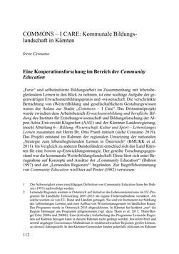 Image of the Page - 112 - in Lernprozesse über die Lebensspanne - Bildung erforschen, gestalten und nachhaltig fördern