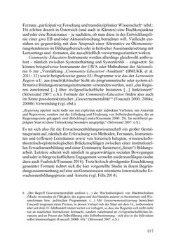 Image of the Page - 117 - in Lernprozesse über die Lebensspanne - Bildung erforschen, gestalten und nachhaltig fördern