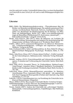 Image of the Page - 135 - in Lernprozesse über die Lebensspanne - Bildung erforschen, gestalten und nachhaltig fördern