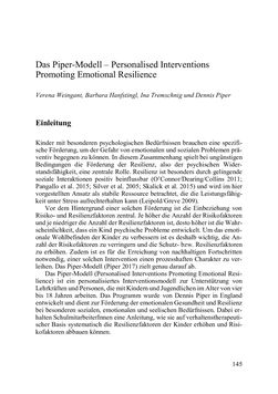 Image of the Page - 145 - in Lernprozesse über die Lebensspanne - Bildung erforschen, gestalten und nachhaltig fördern