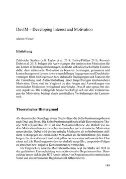 Image of the Page - 149 - in Lernprozesse über die Lebensspanne - Bildung erforschen, gestalten und nachhaltig fördern