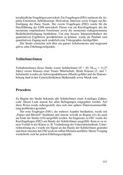 Image of the Page - 151 - in Lernprozesse über die Lebensspanne - Bildung erforschen, gestalten und nachhaltig fördern