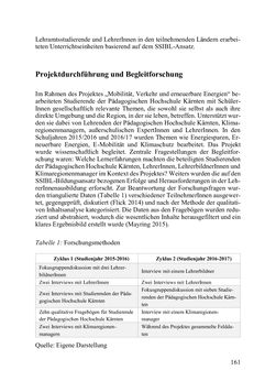 Bild der Seite - 161 - in Lernprozesse über die Lebensspanne - Bildung erforschen, gestalten und nachhaltig fördern