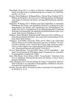 Image of the Page - 176 - in Lernprozesse über die Lebensspanne - Bildung erforschen, gestalten und nachhaltig fördern