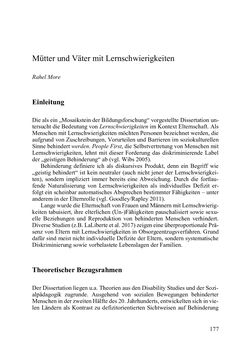 Image of the Page - 177 - in Lernprozesse über die Lebensspanne - Bildung erforschen, gestalten und nachhaltig fördern