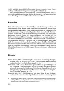 Image of the Page - 180 - in Lernprozesse über die Lebensspanne - Bildung erforschen, gestalten und nachhaltig fördern