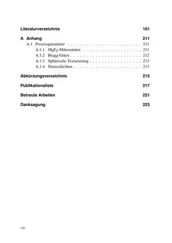 Image of the Page - VIII - in Technologien für das Lichtmanagement in organischen Leuchtdioden