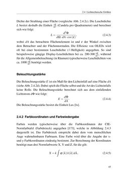 Bild der Seite - 45 - in Technologien für das Lichtmanagement in organischen Leuchtdioden