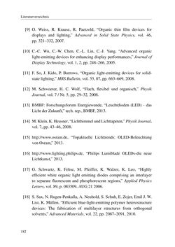 Image of the Page - 182 - in Technologien für das Lichtmanagement in organischen Leuchtdioden