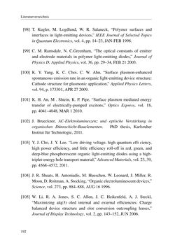 Image of the Page - 192 - in Technologien für das Lichtmanagement in organischen Leuchtdioden