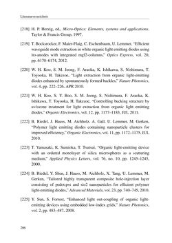Bild der Seite - 206 - in Technologien für das Lichtmanagement in organischen Leuchtdioden