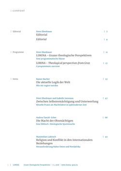Bild der Seite - 5 - in Limina - Grazer theologische Perspektiven, Band 1:1