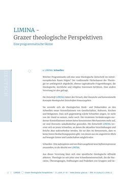 Bild der Seite - 11 - in Limina - Grazer theologische Perspektiven, Band 1:1
