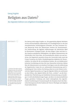 Bild der Seite - 178 - in Limina - Grazer theologische Perspektiven, Band 1:1