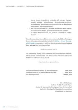 Image of the Page - 211 - in Limina - Grazer theologische Perspektiven, Volume 4:1