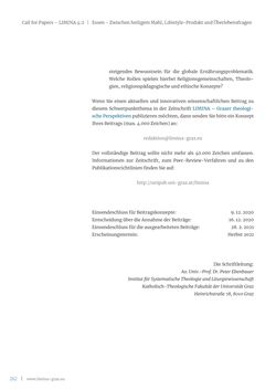 Image of the Page - 262 - in Limina - Grazer theologische Perspektiven, Volume 3:2