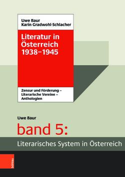 Image of the Page - (000001) - in Literarisches System in Österreich 1933/1938–1945 - Zensur und Förderung – Literarische Vereine – Anthologien