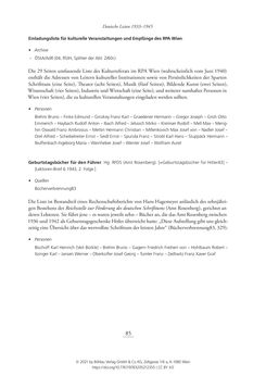 Image of the Page - 85 - in Literarisches System in Österreich 1933/1938–1945 - Zensur und Förderung – Literarische Vereine – Anthologien