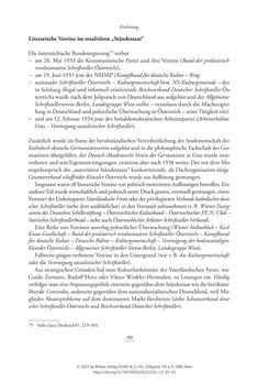 Image of the Page - 99 - in Literarisches System in Österreich 1933/1938–1945 - Zensur und Förderung – Literarische Vereine – Anthologien