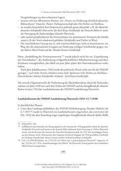 Image of the Page - 100 - in Literarisches System in Österreich 1933/1938–1945 - Zensur und Förderung – Literarische Vereine – Anthologien
