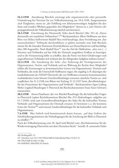Image of the Page - 106 - in Literarisches System in Österreich 1933/1938–1945 - Zensur und Förderung – Literarische Vereine – Anthologien
