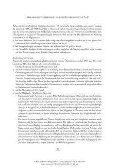 Image of the Page - 119 - in Literarisches System in Österreich 1933/1938–1945 - Zensur und Förderung – Literarische Vereine – Anthologien