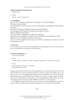 Image of the Page - 172 - in Literarisches System in Österreich 1933/1938–1945 - Zensur und Förderung – Literarische Vereine – Anthologien