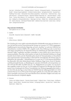 Image of the Page - 219 - in Literarisches System in Österreich 1933/1938–1945 - Zensur und Förderung – Literarische Vereine – Anthologien