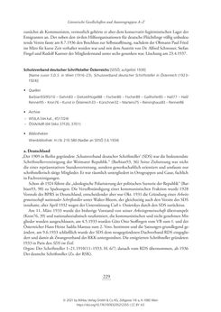 Image of the Page - 229 - in Literarisches System in Österreich 1933/1938–1945 - Zensur und Förderung – Literarische Vereine – Anthologien