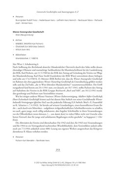 Bild der Seite - 253 - in Literarisches System in Österreich 1933/1938–1945 - Zensur und Förderung – Literarische Vereine – Anthologien