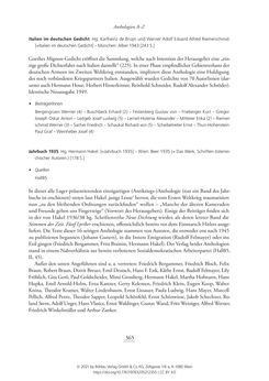 Image of the Page - 365 - in Literarisches System in Österreich 1933/1938–1945 - Zensur und Förderung – Literarische Vereine – Anthologien