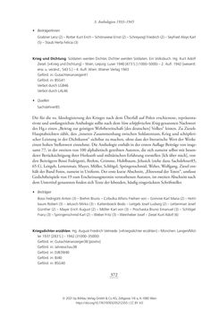 Image of the Page - 372 - in Literarisches System in Österreich 1933/1938–1945 - Zensur und Förderung – Literarische Vereine – Anthologien