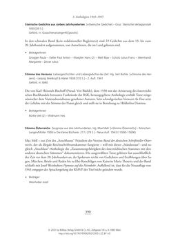 Bild der Seite - 390 - in Literarisches System in Österreich 1933/1938–1945 - Zensur und Förderung – Literarische Vereine – Anthologien