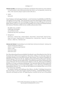 Bild der Seite - 391 - in Literarisches System in Österreich 1933/1938–1945 - Zensur und Förderung – Literarische Vereine – Anthologien