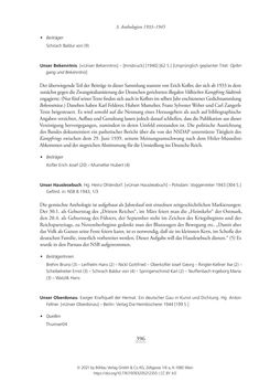 Bild der Seite - 396 - in Literarisches System in Österreich 1933/1938–1945 - Zensur und Förderung – Literarische Vereine – Anthologien