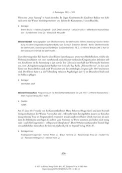 Image of the Page - 406 - in Literarisches System in Österreich 1933/1938–1945 - Zensur und Förderung – Literarische Vereine – Anthologien