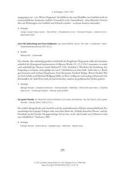 Image of the Page - 408 - in Literarisches System in Österreich 1933/1938–1945 - Zensur und Förderung – Literarische Vereine – Anthologien