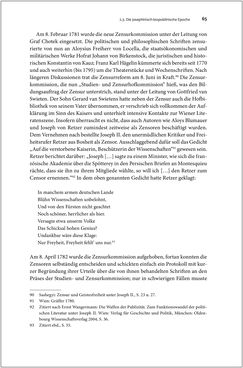 Bild der Seite - 65 - in Die literarische Zensur in Österreich von 1751 bis 1848