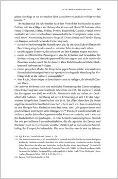 Bild der Seite - 145 - in Die literarische Zensur in Österreich von 1751 bis 1848